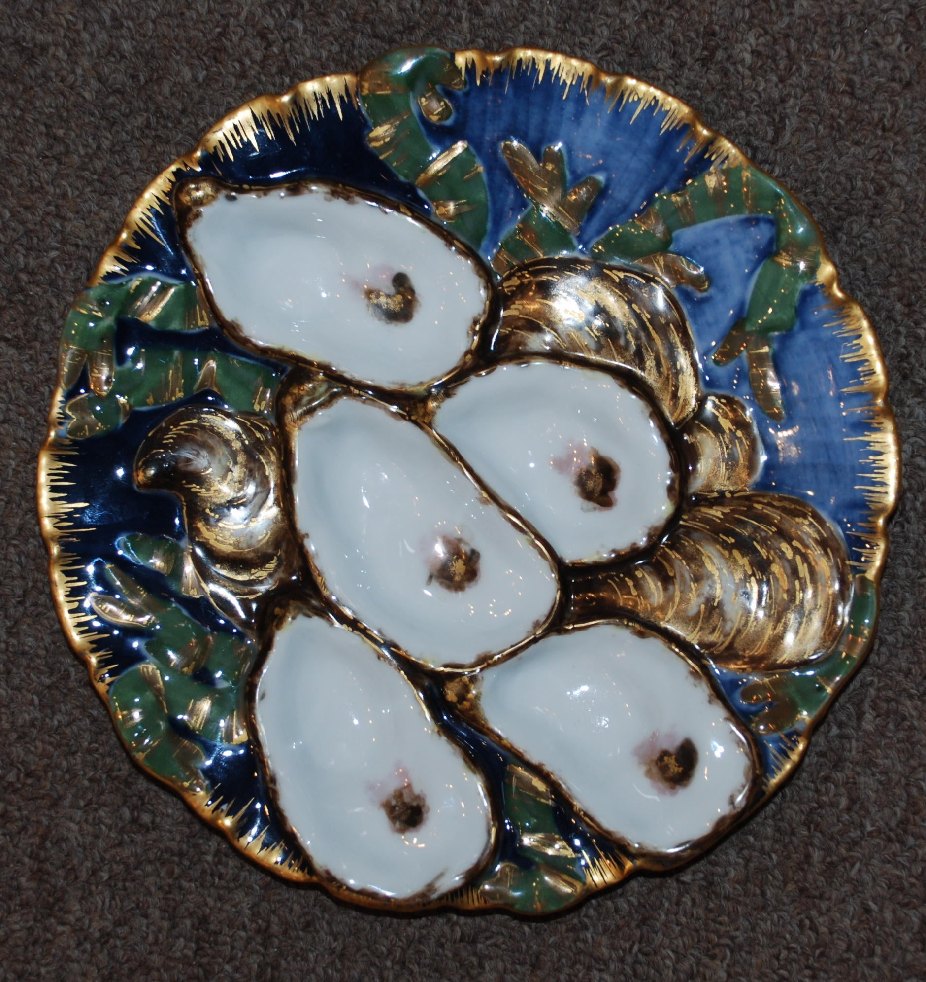 Antique Presidential Oyster plate, c.1880
