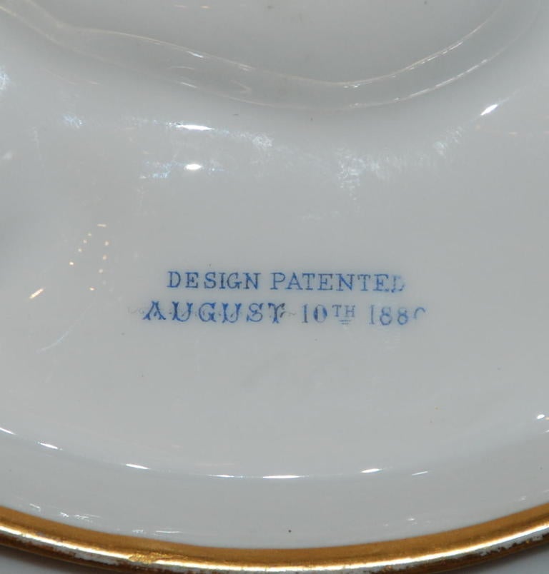 19th Century Antique Presidential Oyster plate, c.1880