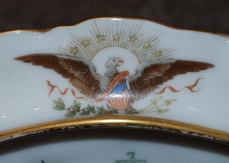 Antique Presidential Oyster plate, c.1880 In Good Condition In New Orleans, LA