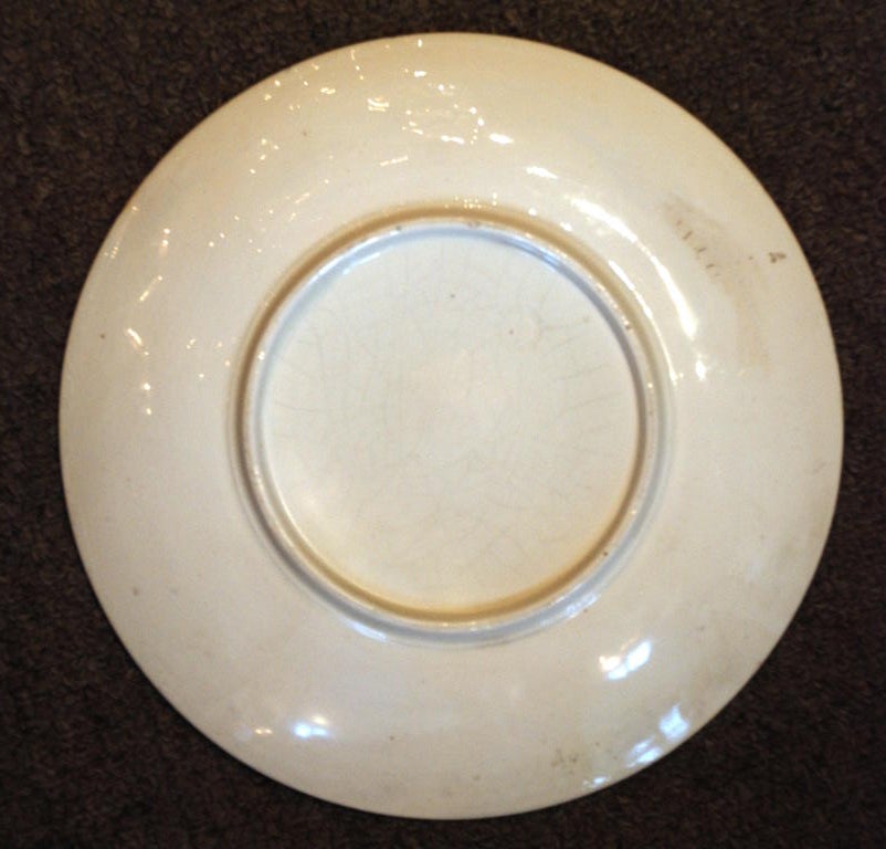Antique Porcelain Oyster plate, c.1880 In Excellent Condition In New Orleans, LA