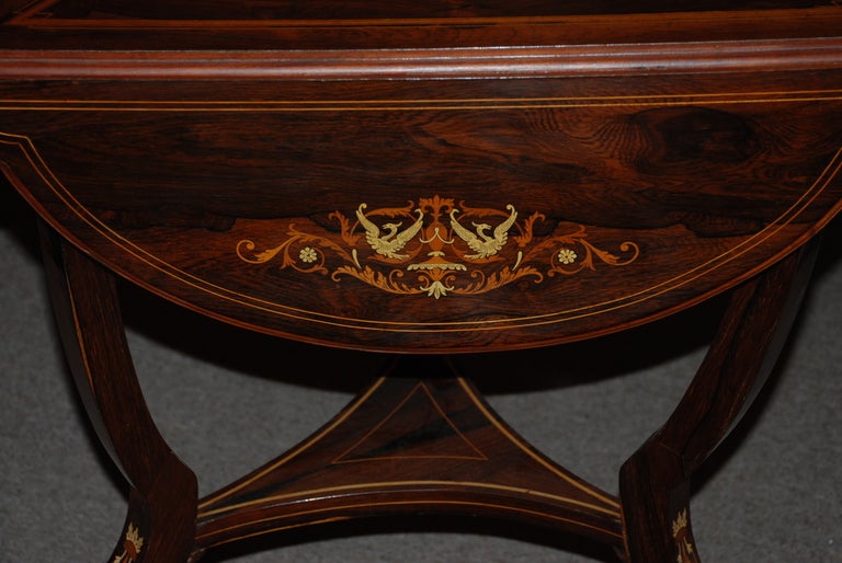 Antique English Drop-leaf Cricket Table