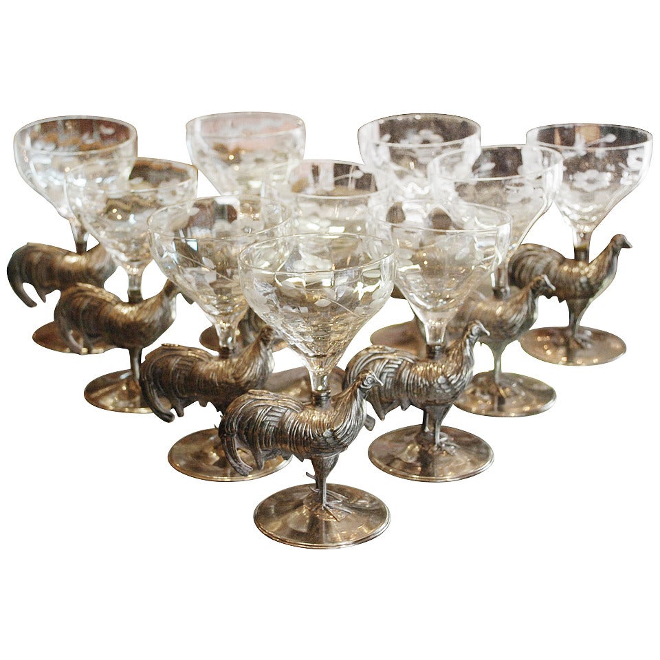 Antique Cocktail Glasses