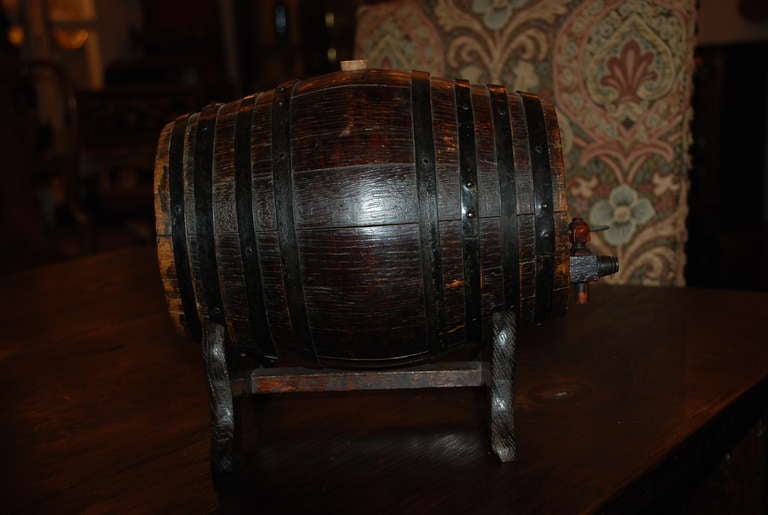20th Century Antique English Oak Barrel