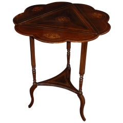 Antique English Rosewood Dropleaf Table, c.1860-1890s