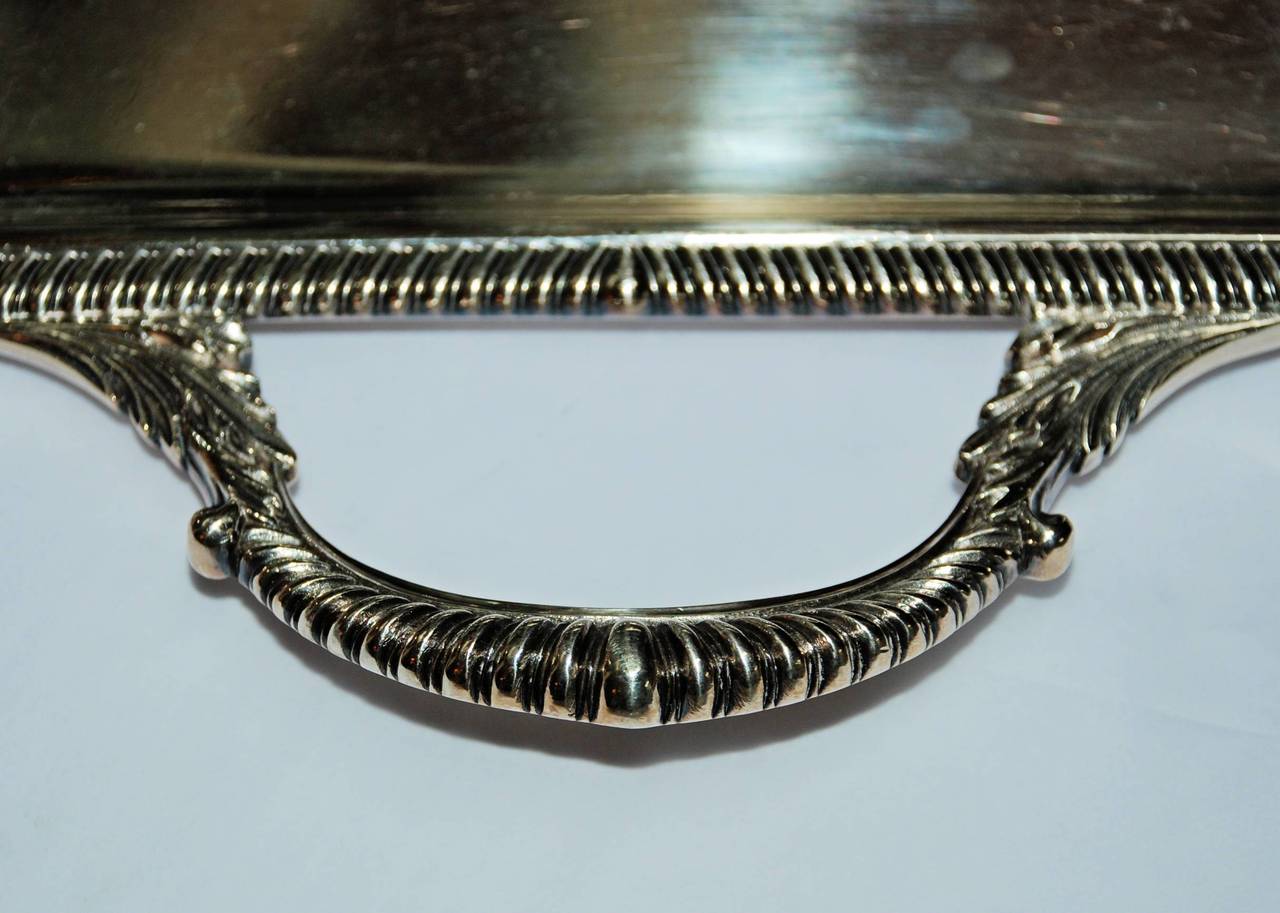English Silver Plated Serving Tray