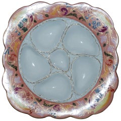 Antique Hand painted Austrian Oyster Plate