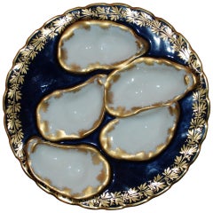Antique French Haviland Limoges Oyster Plate