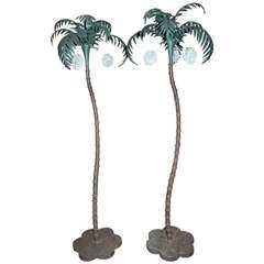 Pair of  Palm Tree Lamps