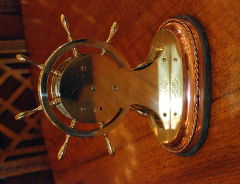 Antique English Brass Barometer