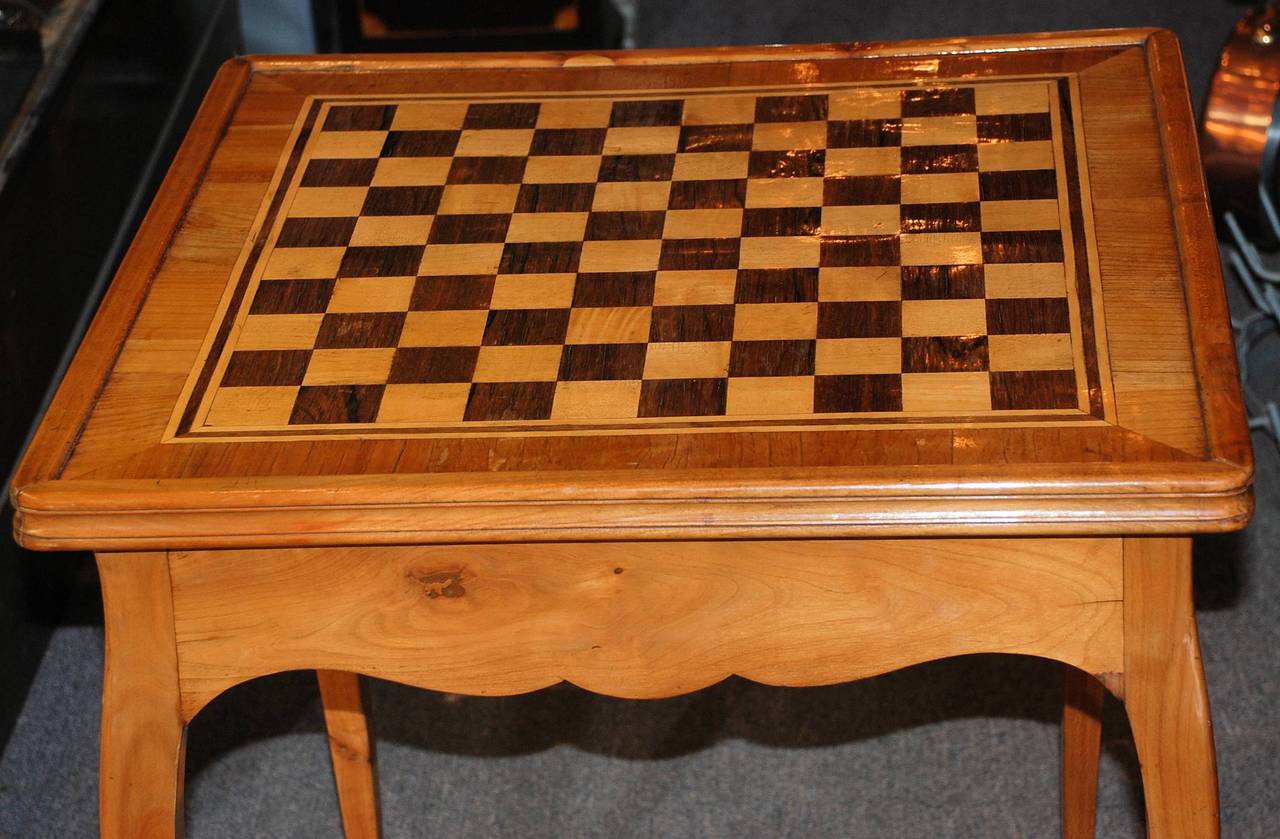 Antique Oak Reversible Game Table (Chess, Checkers, Cards & Backgammon)