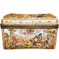 Antique Capo di Monte Jewel Box