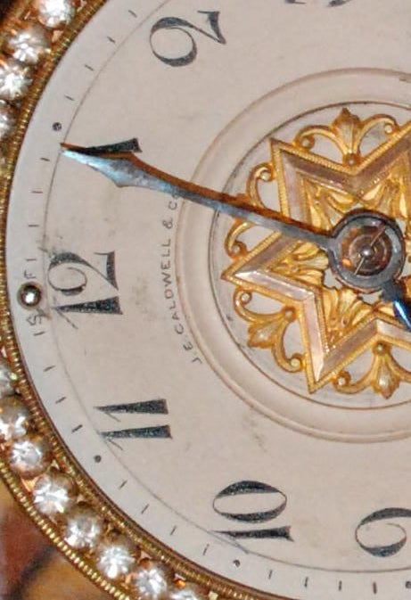 Horloge de chevalet américaine ancienne en bronze en vente 3