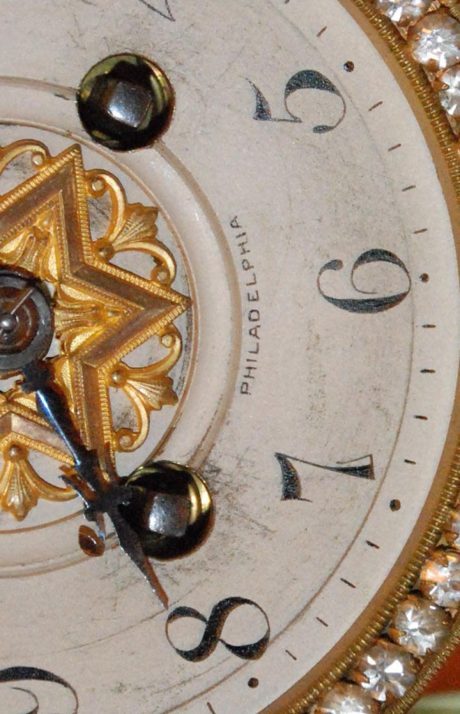 Antique American Bronze Bracket Clock For Sale 5