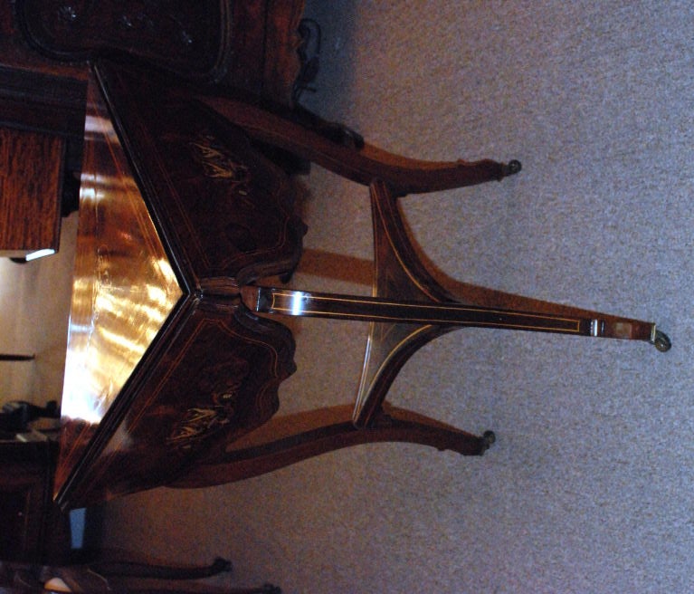 Antique English Rosewood Drop Leaf Table