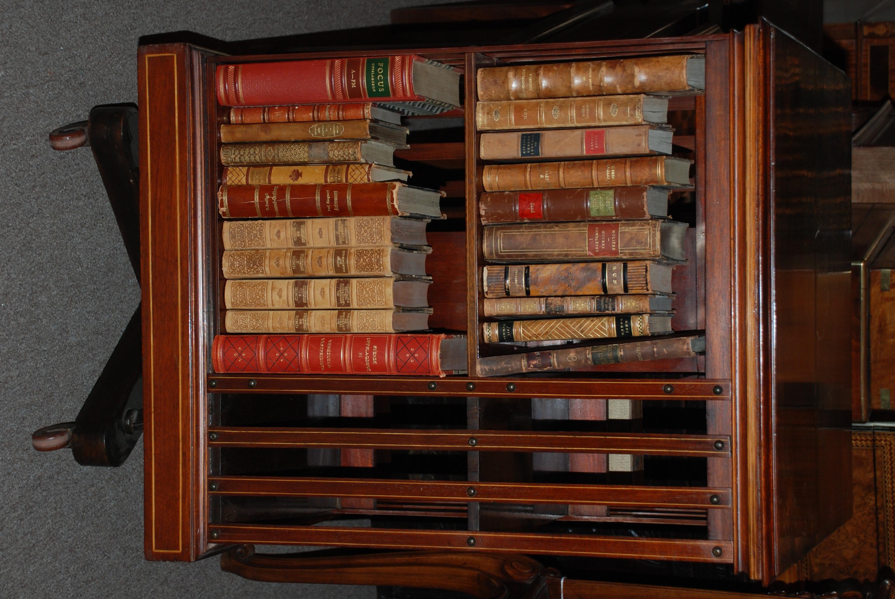 Antique English Revolving Bookcase, c.1879-80