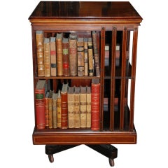 Antique English Revolving Bookcase, c.1879-80