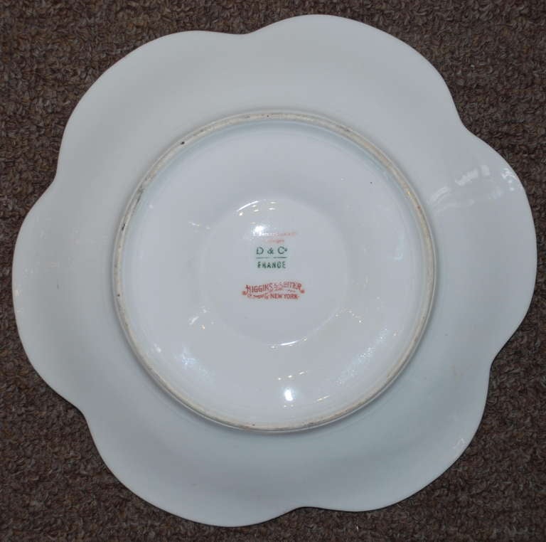 Antique French Oyster Plate In Excellent Condition In New Orleans, LA