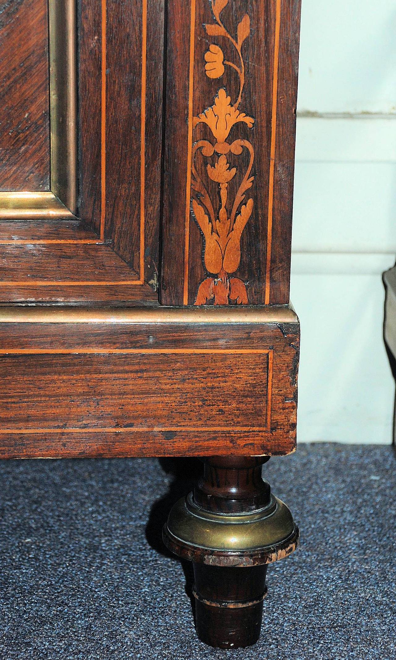 Antique Vitrine Cabinet In Excellent Condition In New Orleans, LA