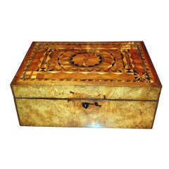 Antique English Tunbridge Jewel Box