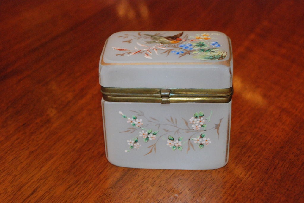 19th Century Antique French Opaline Box