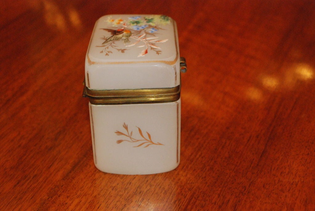 Antique French Opaline Box 1