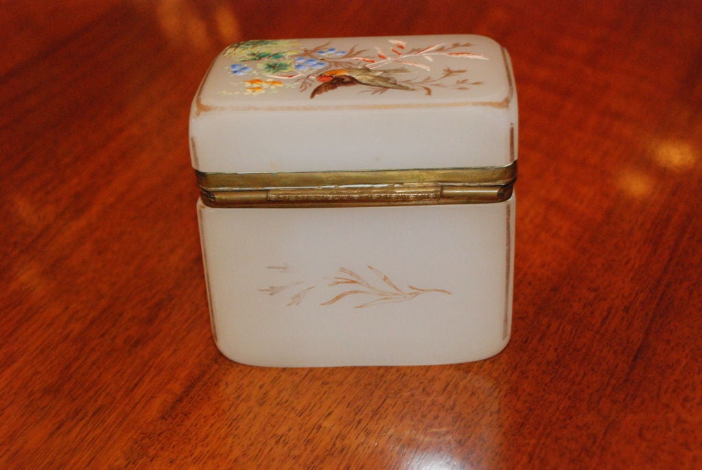 Antique French Opaline Box 2