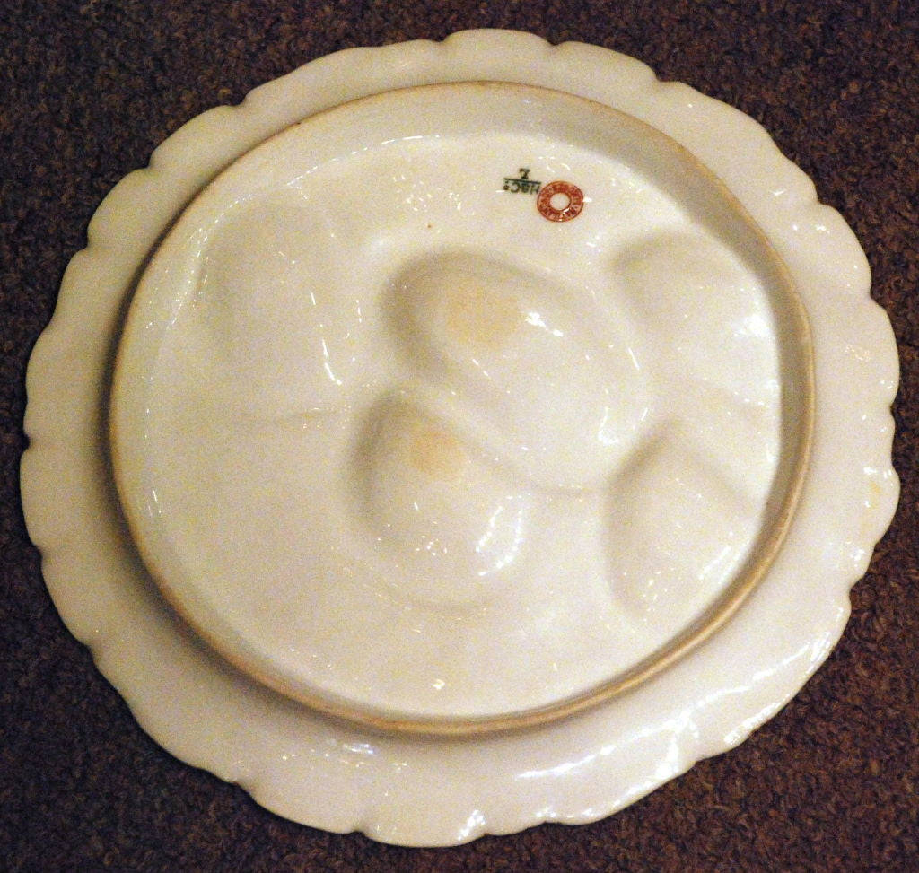 19th Century Antique Limoges Oyster Plate