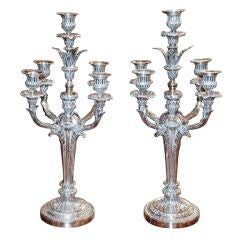 Pair Antique French Candleabra