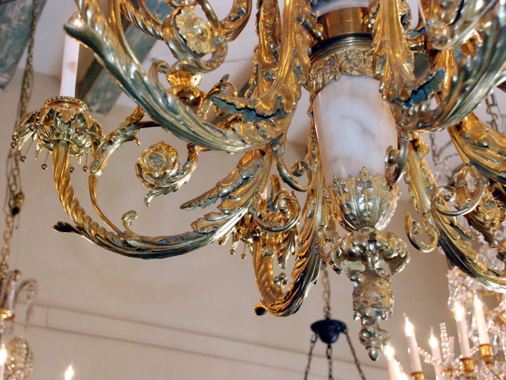 marble chandelier