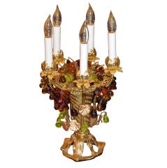 Antique Fruit Basket Lamp