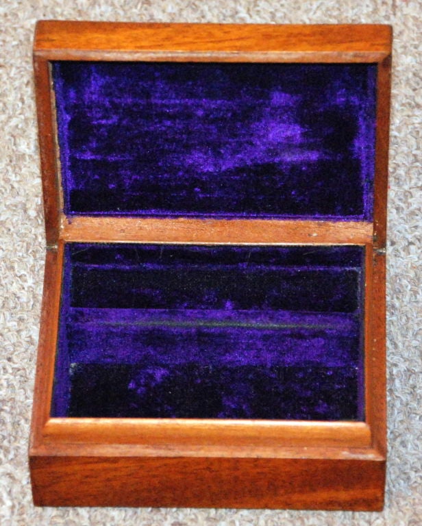 Antique Walnut Jewel Box 2