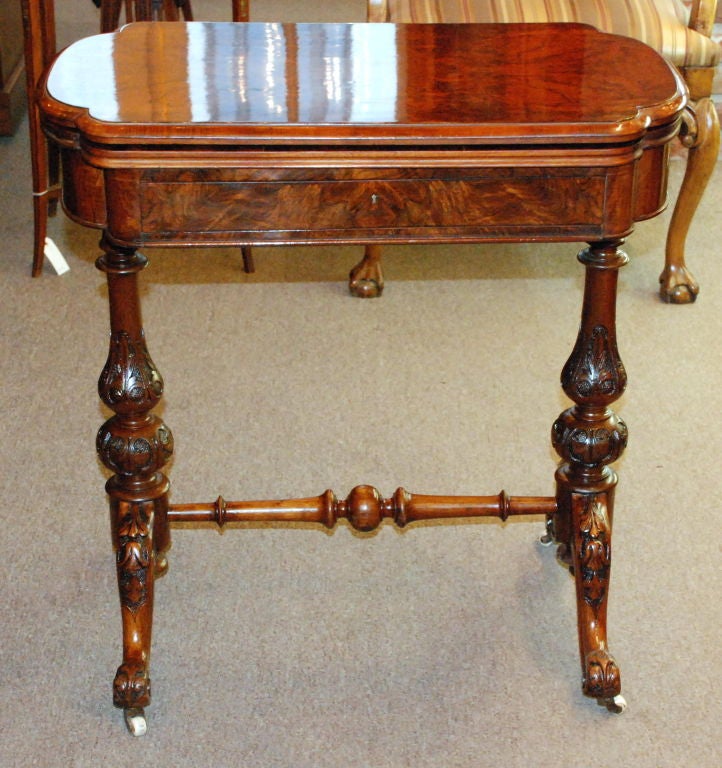 Antique Games Table at 1stDibs