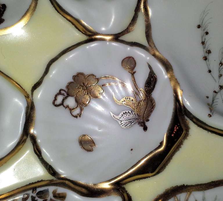 19th Century Antique Oyster Plate