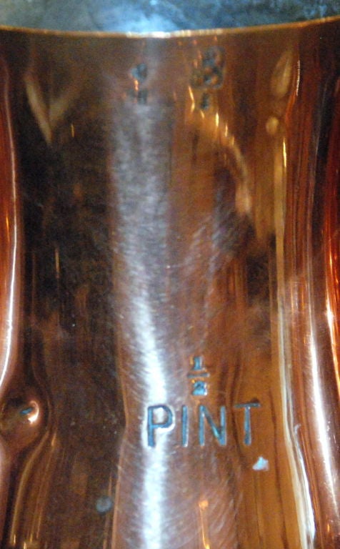 Set of Antique Copper Tankards 1
