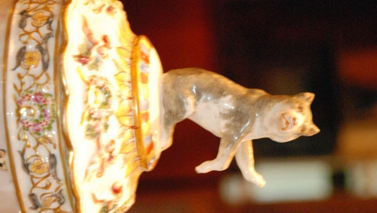 Antique Capo di Monte Covered Stein