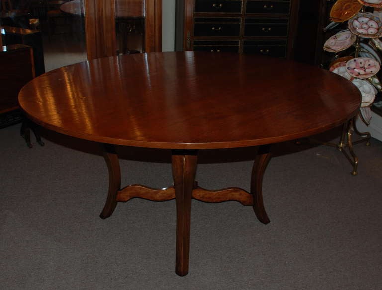 Handmade Round Fruitwood Table
