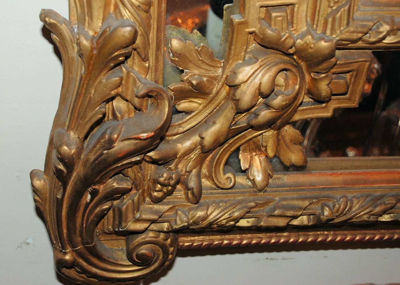 Antique Mirror In Excellent Condition In New Orleans, LA