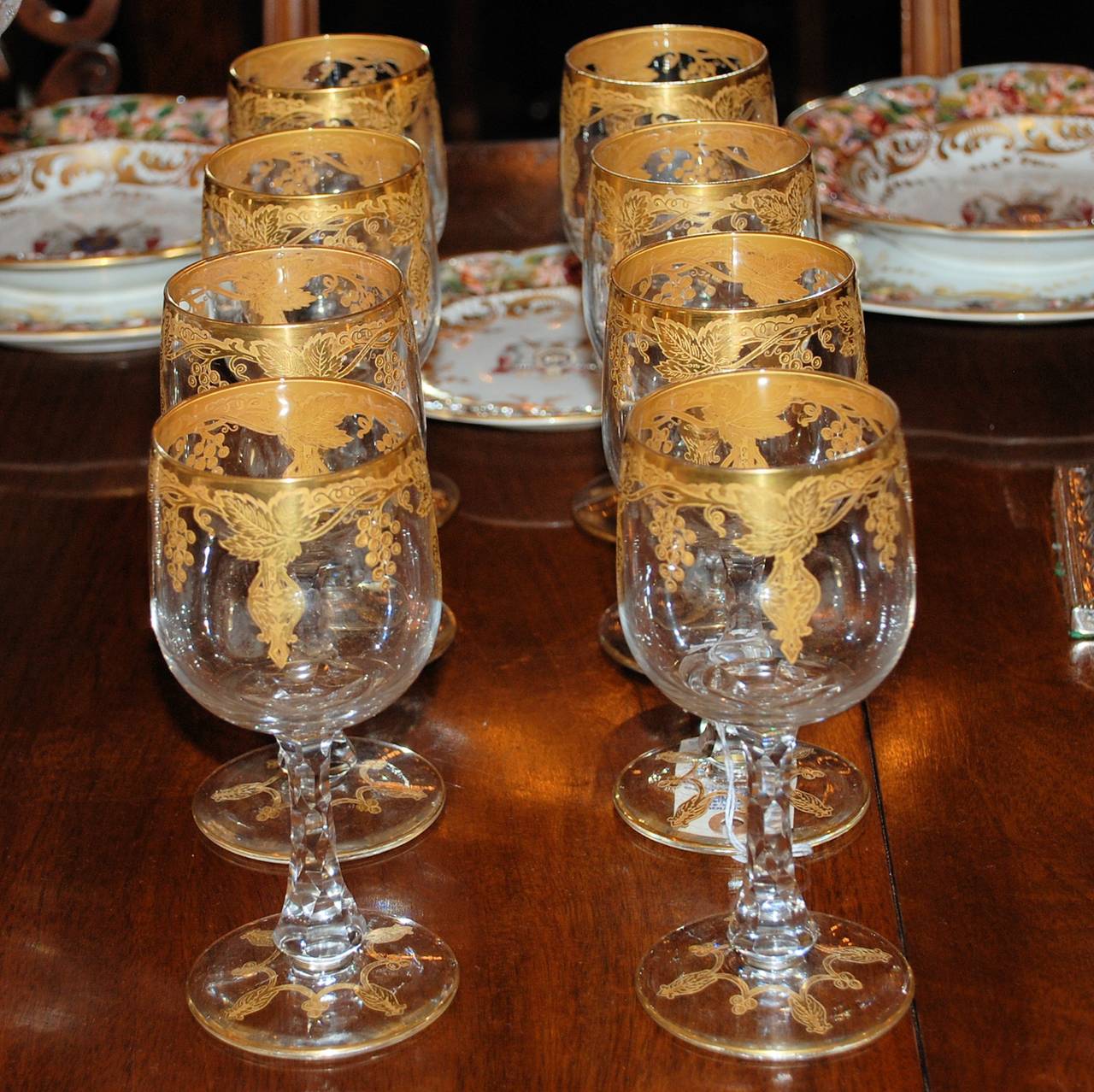 19th Century Antique Crystal Glasses