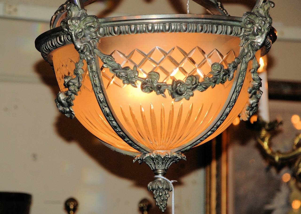Antique French Napoleon III Chateau lantern circa 1900 -1910
