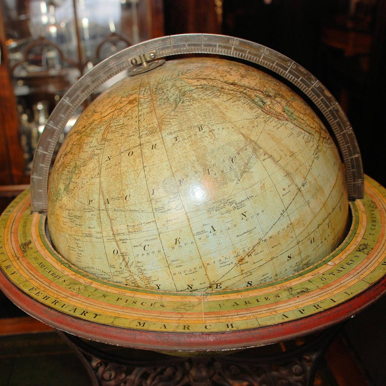 French Antique Globe