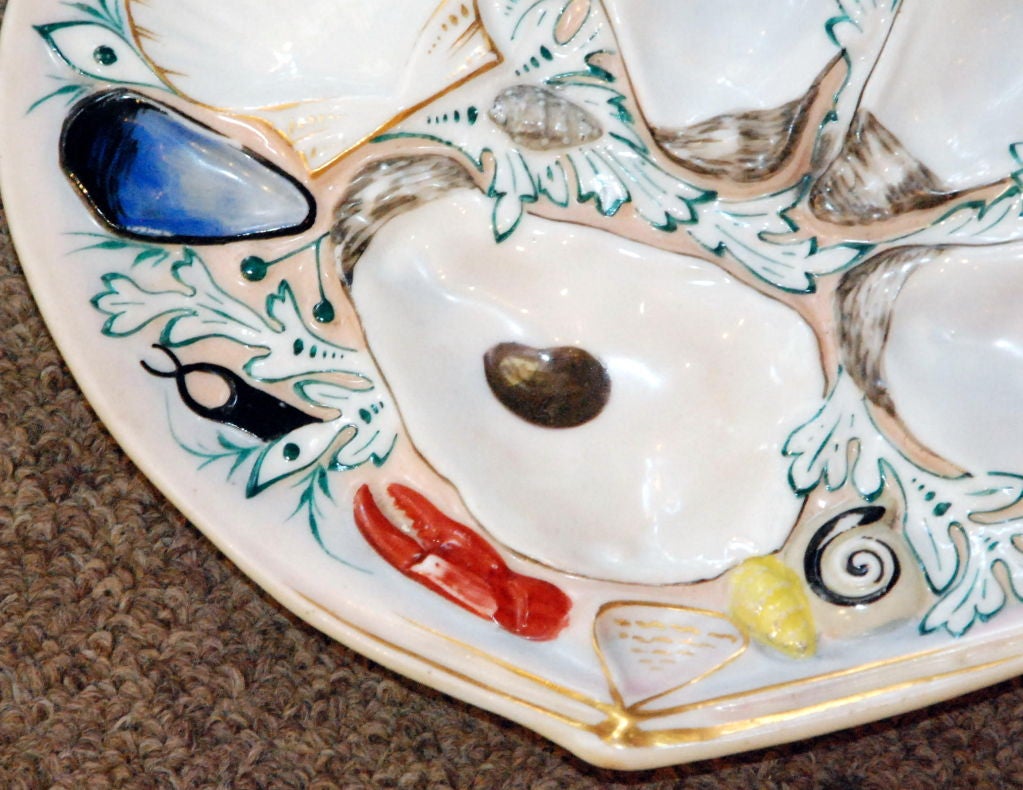American Antique Oyster Plate