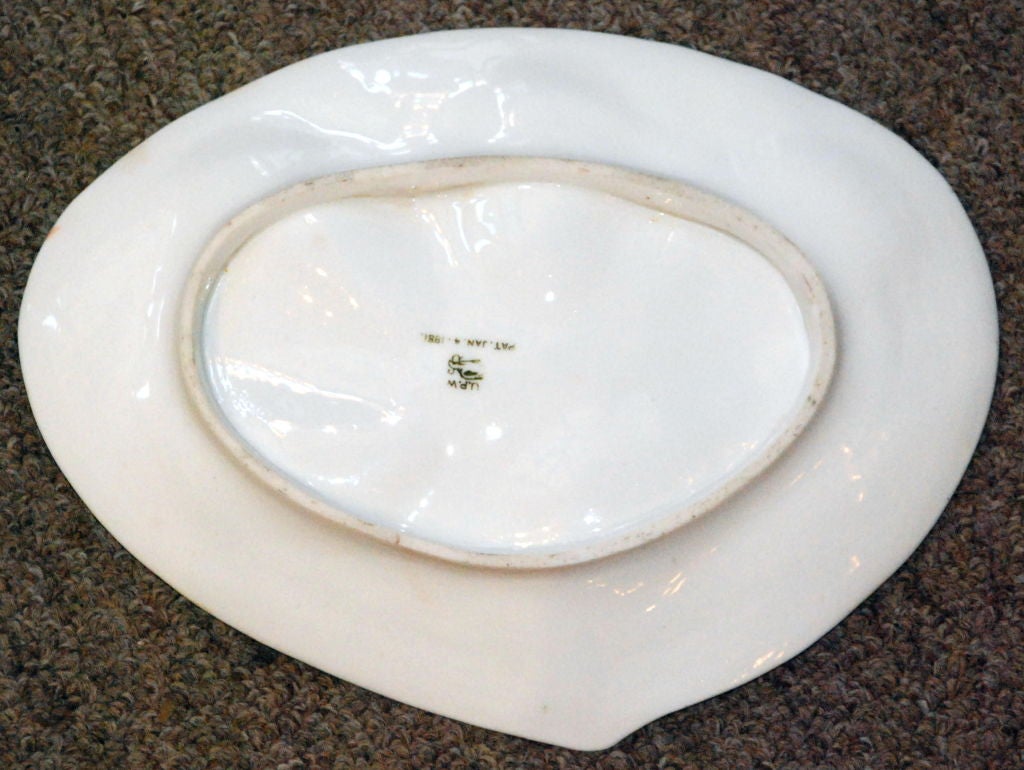 Porcelain Antique Oyster Plate
