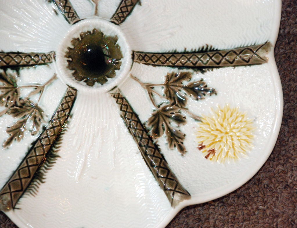 Antique Oyster Plate at 1stdibs