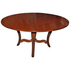 Handmade Round Fruitwood Table