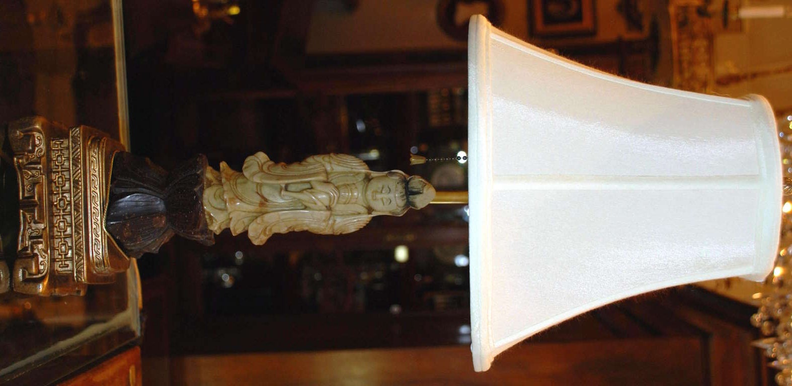 19th Century Soapstone Lamp