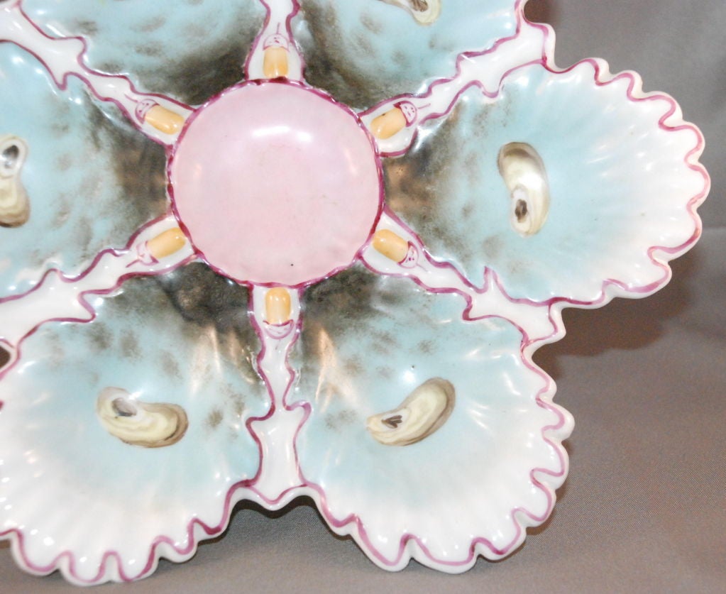 French Antique Oyster Plate