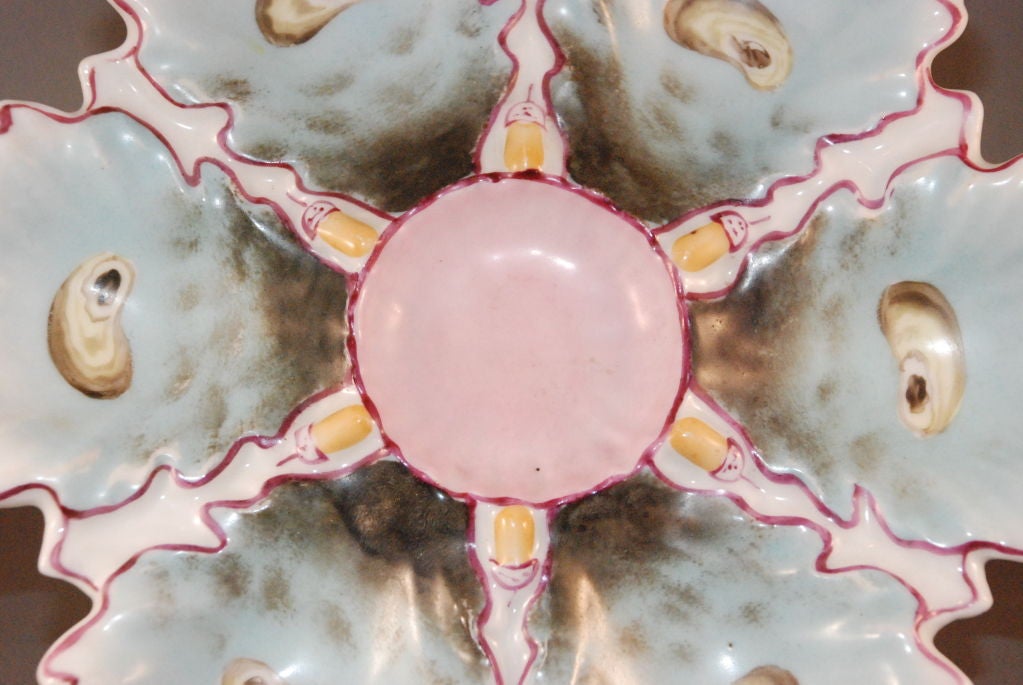 19th Century Antique Oyster Plate