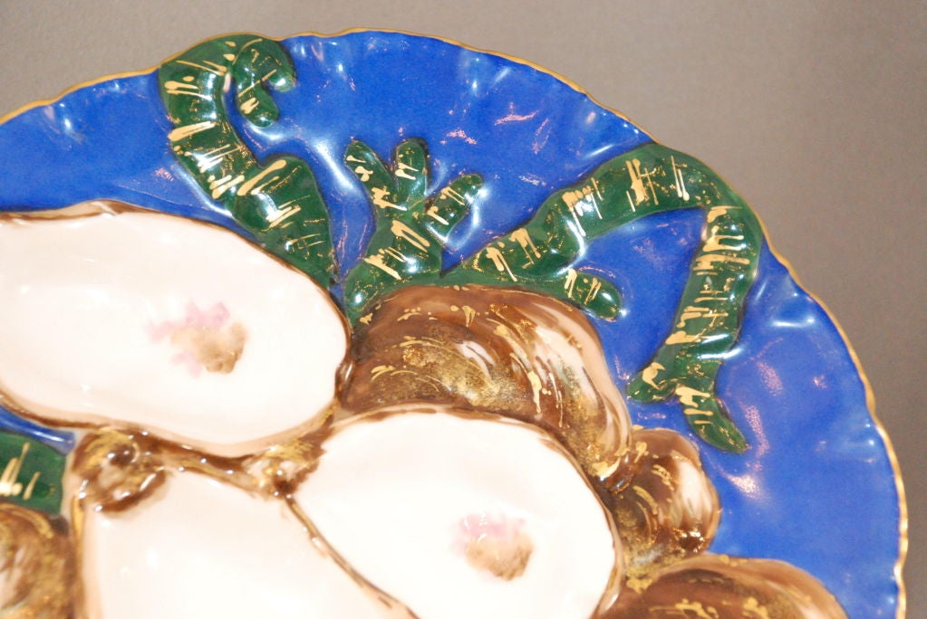 19th Century Antique Oyster Plate