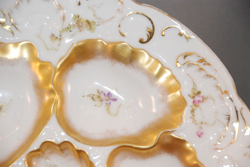 French Antique Oyster Plate
