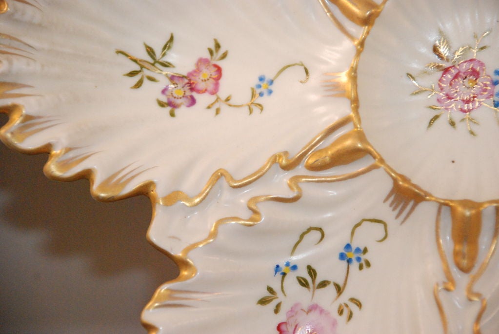 19th Century Antique Oyster Plate